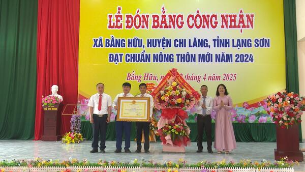 Xã Bằng Hữu đón chuẩn nông thôn mới năm 2024