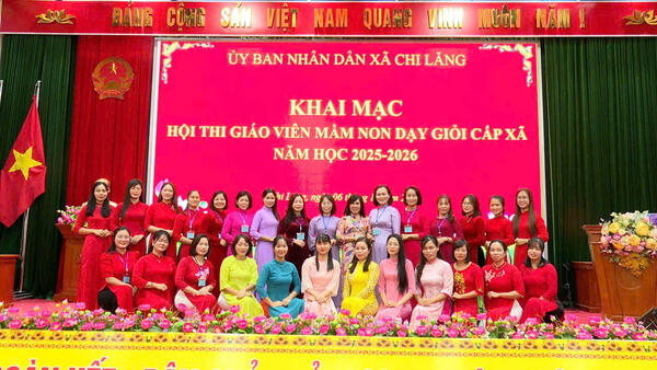 Xã Chi Lăng tổng kết Hội thi giáo viên dạy giỏi cấp Mầm non năm học 2025-2026