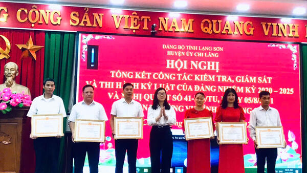 Chi Lăng tổng kết công tác kiểm tra, giám sát và thi hành kỷ luật trong Đảng nhiệm kỳ 2020–2025