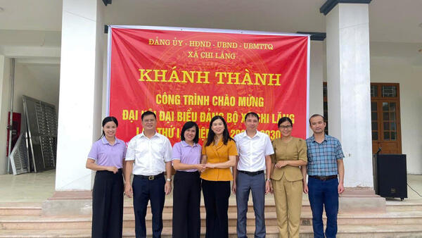 Khánh thành công trình chào mừng Đại hội đại biểu Đảng bộ xã Chi Lăng lần thứ I, nhiệm kỳ 2025-2030