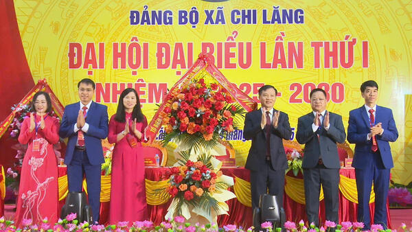 ĐẢNG BỘ XÃ CHI LĂNG TỔ CHỨC ĐẠI HỘI ĐẠI BIỂU LẦN THỨ I, NHIỆM KỲ 2025 - 2030