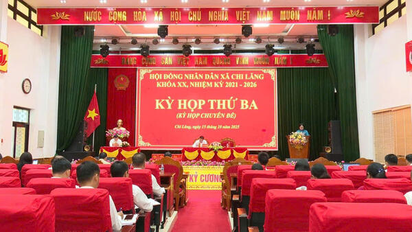 Hội đồng nhân dân xã tổ chức kỳ họp thứ Ba (kỳ họp chuyên đề) khóa XX, nhiệm kỳ 2021–2026