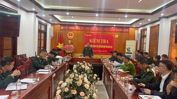 Đoàn kiểm tra Quân khu 1 kiểm tra công tác tuyển quân năm 2026 tại xã Chi Lăng