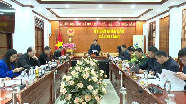 UBND xã Chi Lăng họp thường kỳ tháng 01 năm 2026
