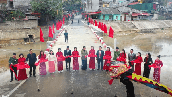 KHÁNH THÀNH CÔNG TRÌNH CẦU NGẦM ĐỒNG MỎ XÃ CHI LĂNG