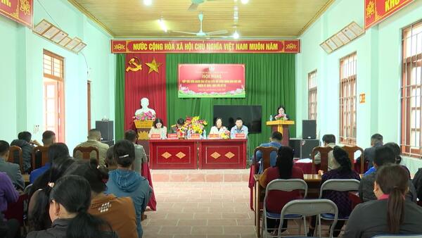 Ứng cử viên Đại biểu HĐND xã Chi Lăng tại đơn vị bầu cử số 1, số 2 tiếp xúc cử tri