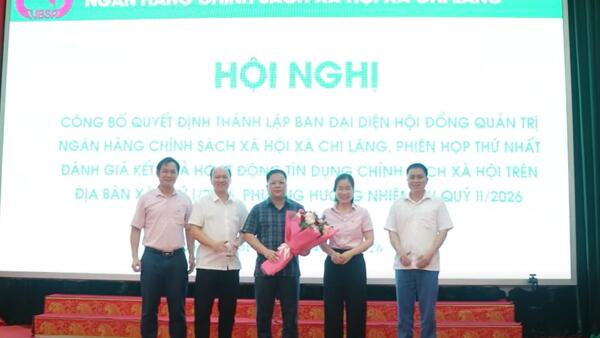 Ra mắt Ban đại diện ngân hàng chính sách xã hội xã Chi Lăng.