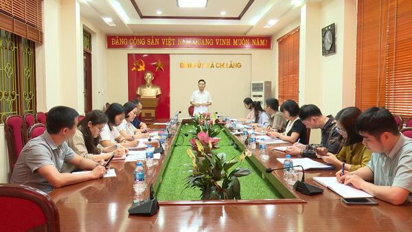 ĐẢNG ỦY XÃ CHI LĂNG TỔ CHỨC HỌP BAN TỔ CHỨC, TỔ GIÚP VIỆC HỘI THI BÁO CÁO VIÊN, TUYÊN TRUYỀN VIÊN GIỎI NĂM 2026