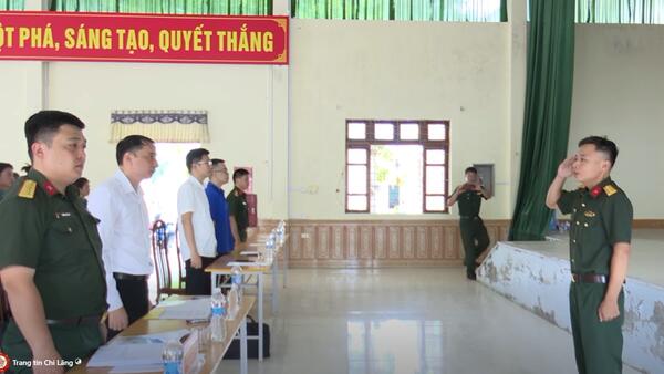 Khai mạc huấn luyện dân quân cơ động xã Chi Lăng năm 2026