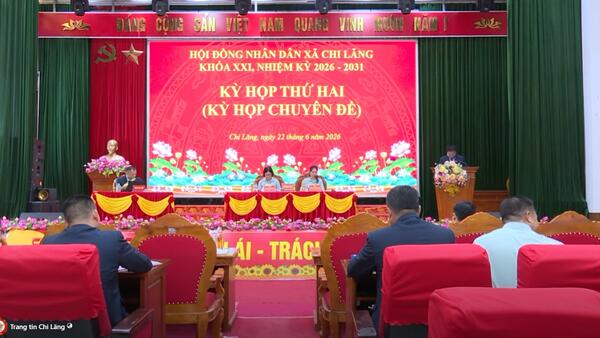 HĐND xã Chi Lăng tổ chức kỳ họp thứ hai