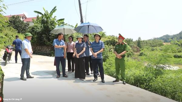 Kiểm tra thực tế việc triển khai các tuyến giao thông liên thôn trên địa bàn