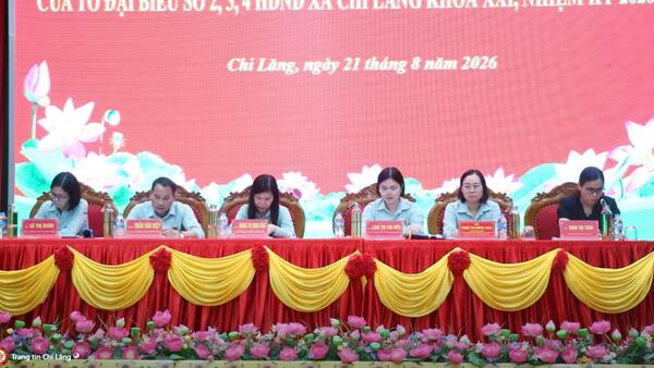 Hội nghị tiếp xúc cử tri sau Kỳ họp thứ ba, HĐND xã Chi Lăng khóa XXI
