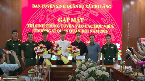 Gặp mặt thí sinh trúng tuyển vào các học viện, trường sĩ quan quân đội năm 2026