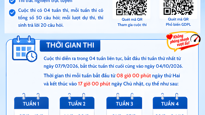 CUỘC THI TRỰC TUYẾN "TÌM HIỂU PHÁP LUẬT VỀ TRẬT TỰ AN TOÀN GIAO THÔNG ĐƯỜNG BỘ"